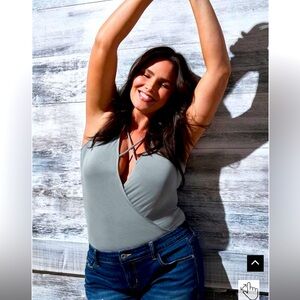 Torrid Strappy Sage Bodysuit